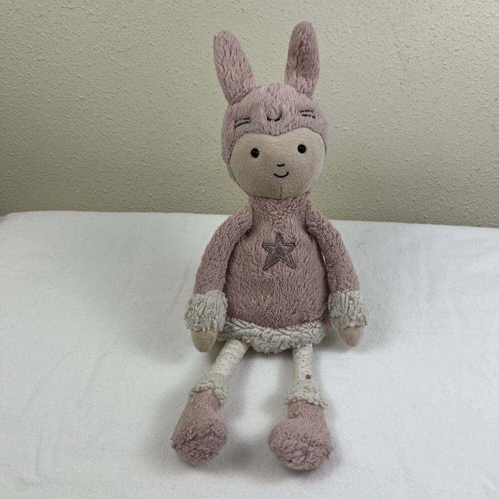 Jellycat Perky Bunny Hop Plush Stuffed Doll Dressed as Rabbit Retired easter